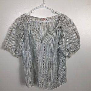 Organic John Patrick Eyelet blouse